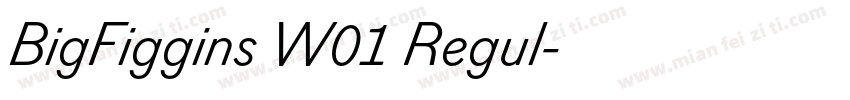 BigFiggins W01 Regul字体转换